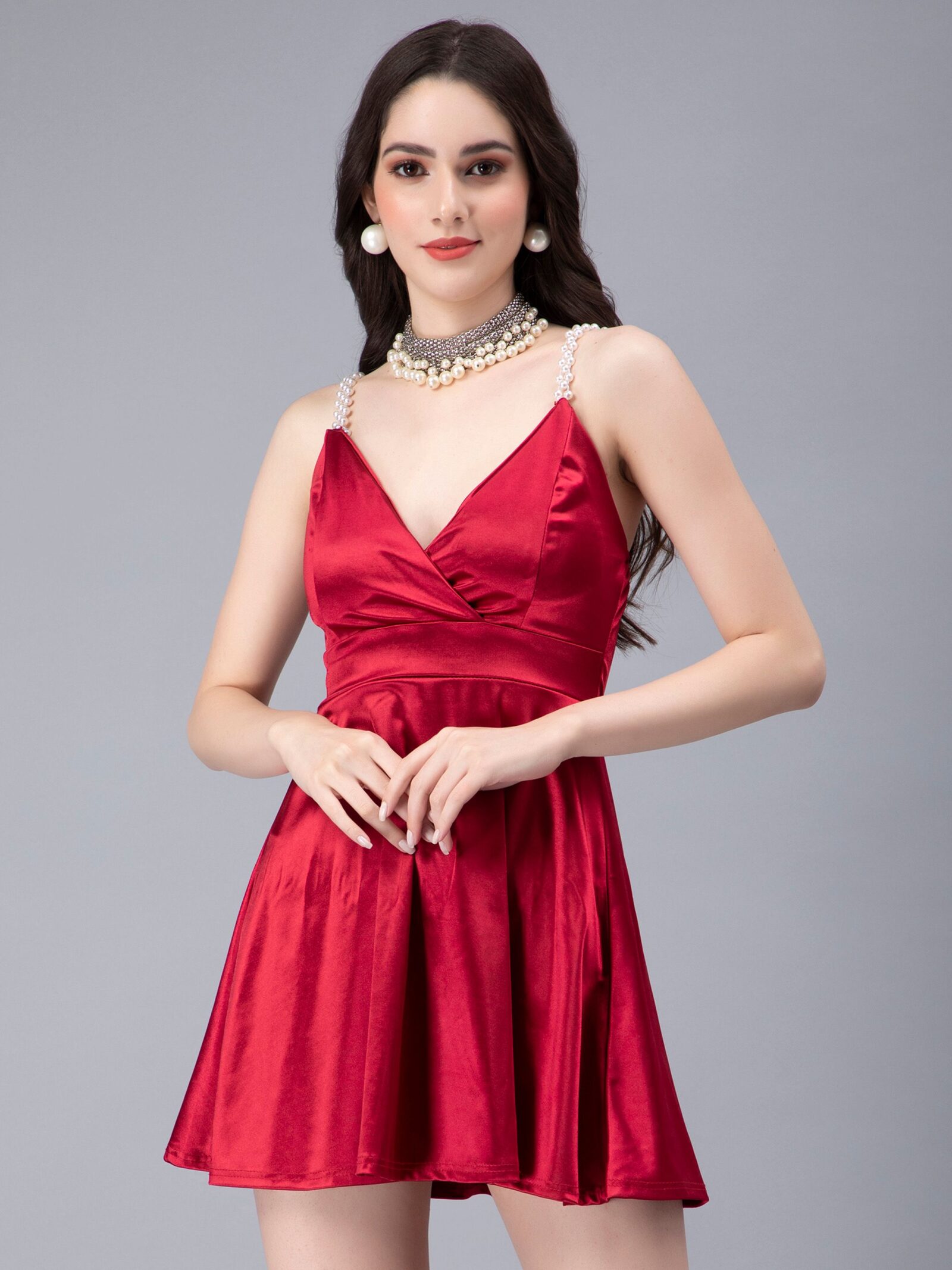 red color dresses