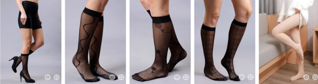 Fashionable printed stockings for women
