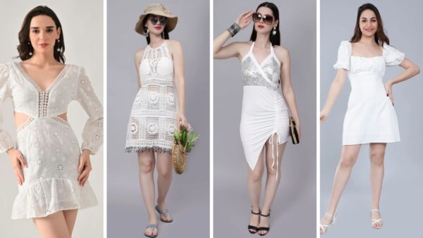 White Mini & Short Dresses for Women: Vacation-Ready Outfits You’ll Love!