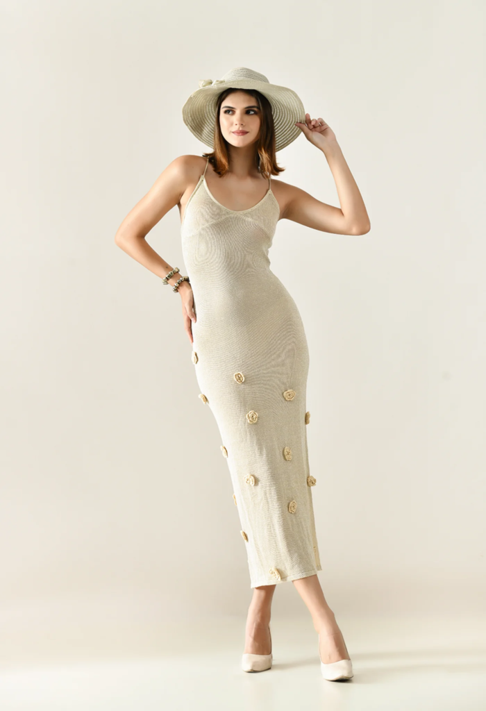 Rosette Crochet Maxi Dress - best Swimwear at ANNY