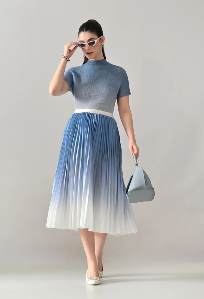 Blouse & Midi Skirt Combo - perfect for dinner dates