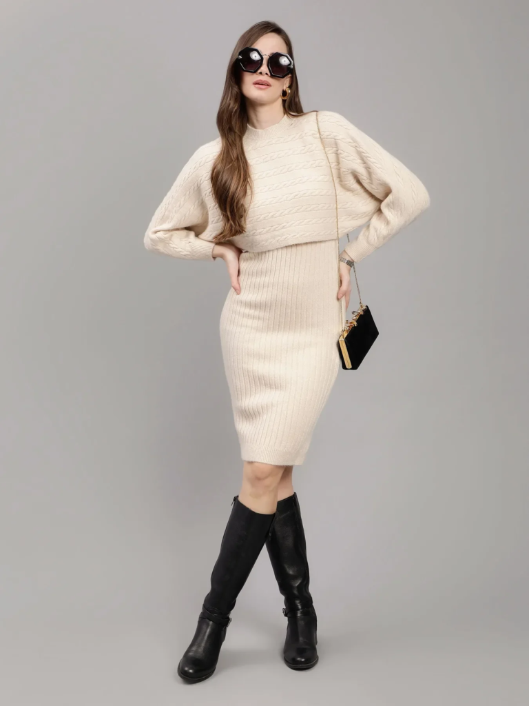Trending winter dresses colours for women - (Charcoal Grey)